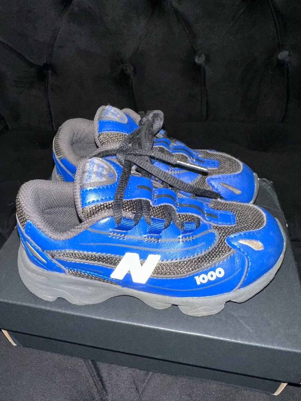 New Balance Kids Blue and Black 1000 Sneakers